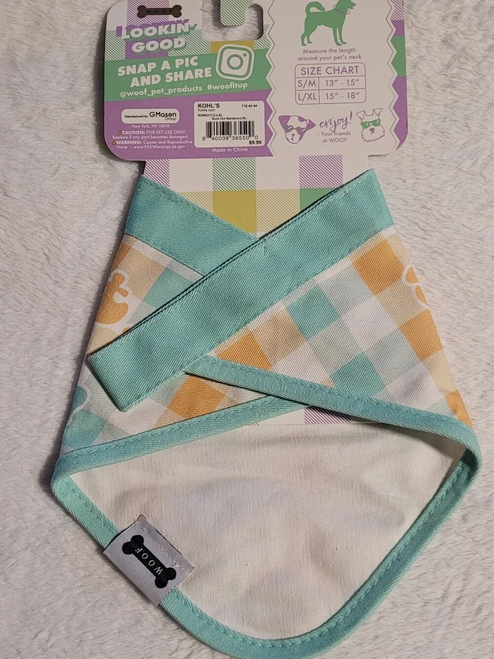 Kohls gingham bandana
